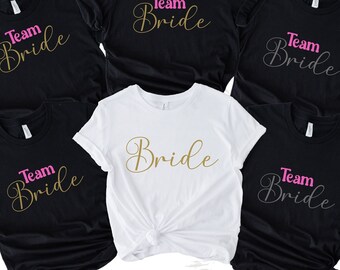 Personalisiertes Shirt für Hochzeit | JGA Gruppen Shirt | Bride to be Shirt | Personalisiertes Junggesellenabschieds T-Shirt | JGA Outfit