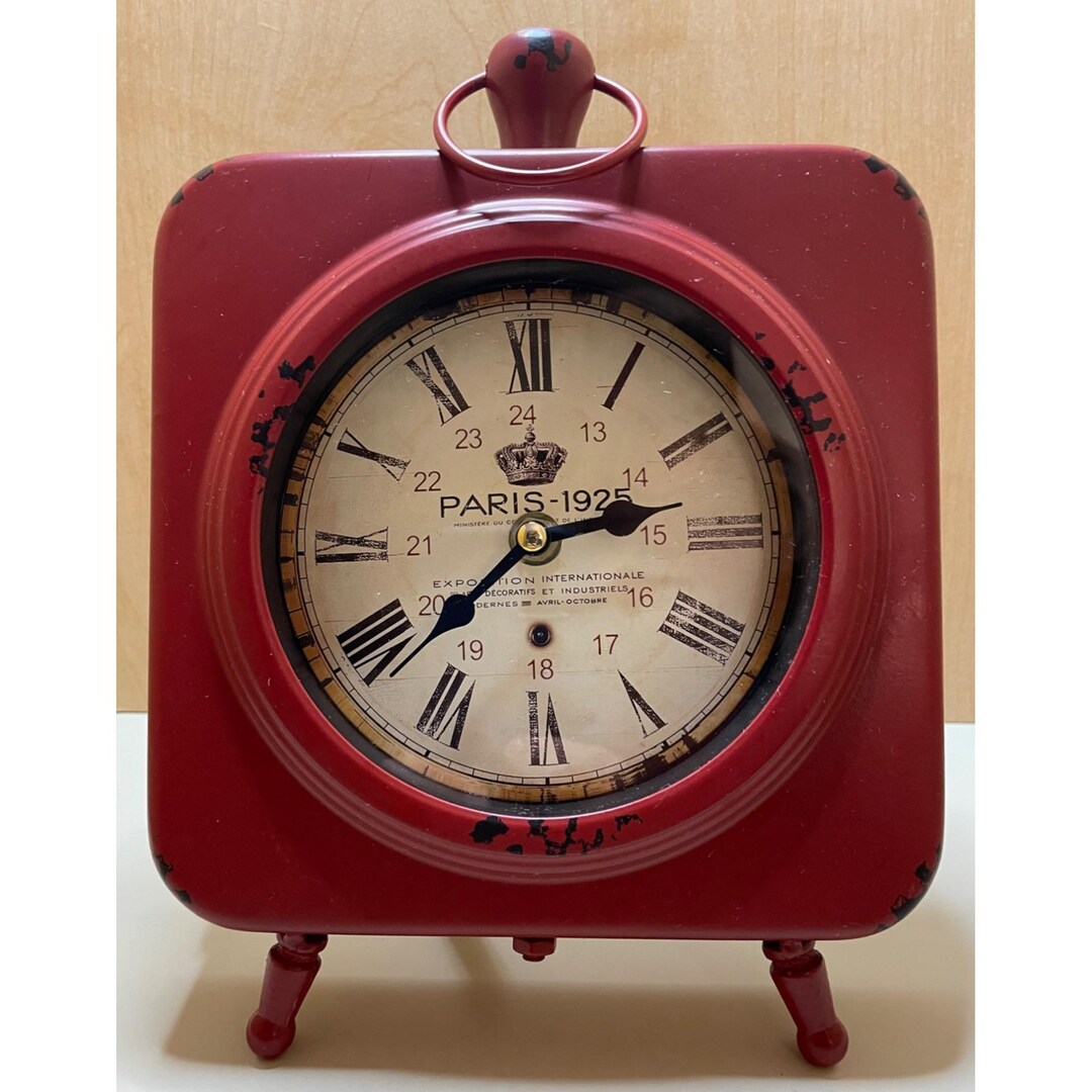 Paris-1925 Expisition International Retro Red Table Clock - Etsy
