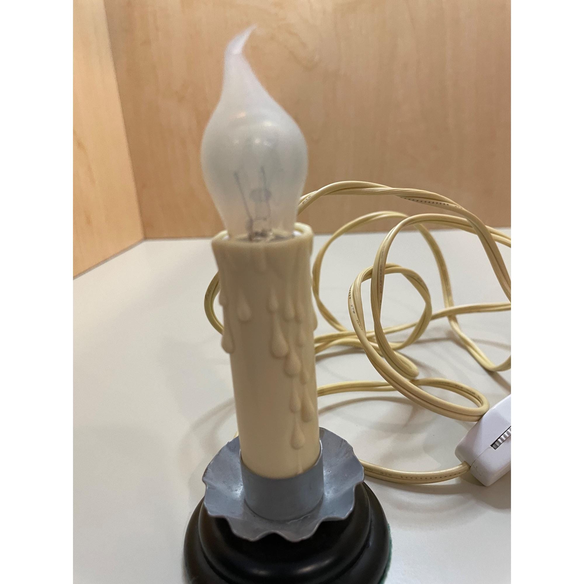 Vintage Electric Candle Lamp With Drip Effect On/off Switch Plug-in ...