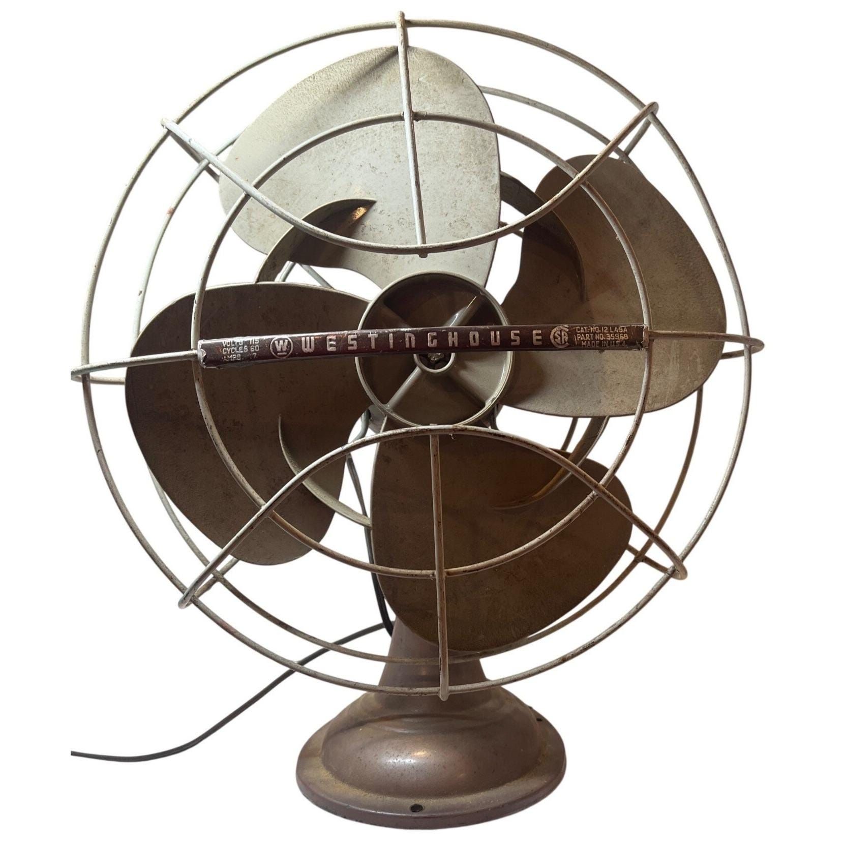 Vintage Westinghouse Oscillating Fan - Etsy