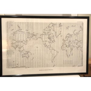 Affiche « World Beat Music » Carte par James Plakvoic