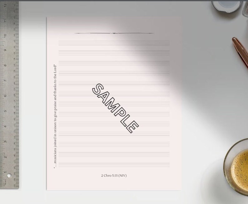 Songwriting Paper.pdf Printable Christian Staff Paper PDF | Music Manuscript Paper With Bible ...