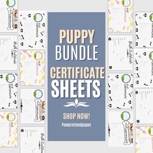 Welpen-Geburtsurkunde-Bundle