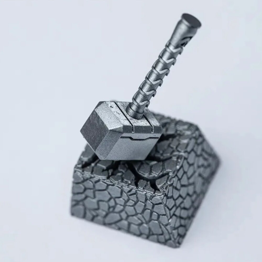 THOR Hammer Keycap Custom Keycaps Artisan Keycaps Handmade Keycap for