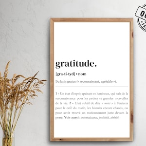 Digital poster with inspiring French quote | French positive affirmation | Minimalist wall art | Digital products