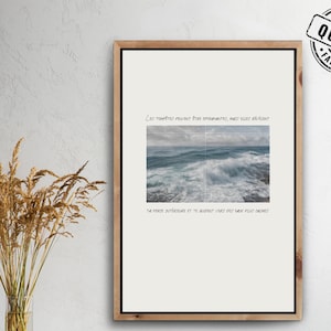 Digital poster with inspiring French quote | French positive affirmation | Minimalist wall art | Digital products