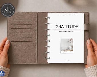 Gratitude Journal | Wellness and Self-Reflection Journal | Printable and Digital Journal | Personal Development