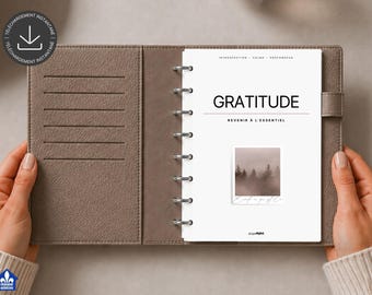 Gratitude Journal | Wellness and Self-Reflection Journal | Printable and Digital Journal | Personal Development