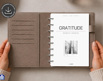 Gratitude Journal | Wellness and Self-Reflection Journal | Printable and Digital Journal | Personal Development