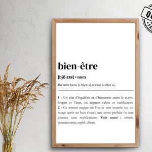 Digital poster with inspiring French quote | French positive affirmation | Minimalist wall art | Digital products
