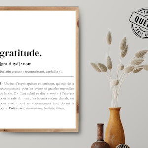 Positive French Poster | French Quote for Wall Decor | Neutral Daily Affirmation Wall Art | Print on Demand