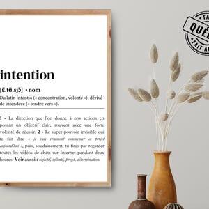 Positive French Poster | French Quote for Wall Decor | Neutral Daily Affirmation Wall Art | Print on Demand