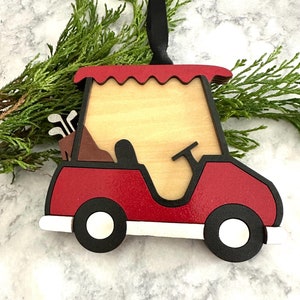 Golf Cart | Handmade Gift Card Holder/Magnet/Ornament | Custom Golf Gift | Gift For Dad | Gift For Golfer | Custom Golf Cart | Money Holder