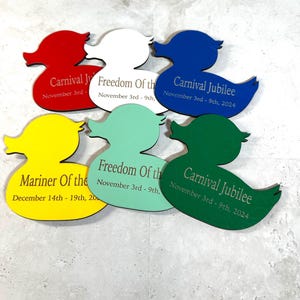 Custom Cruise Ducks | Cruise Door Magnets | Cruise Memory | Cruise Vacation | Cabin Door Gift Exchange Cruise Door Decoration | Yellow Ducks