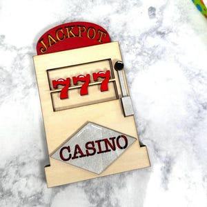 Slot Machine | Handmade Gift Card Holder | Friend Gift | Casino Gift | Birthday Gift |Money Holder | Grandparent Gift | 777 | Slots Magnet