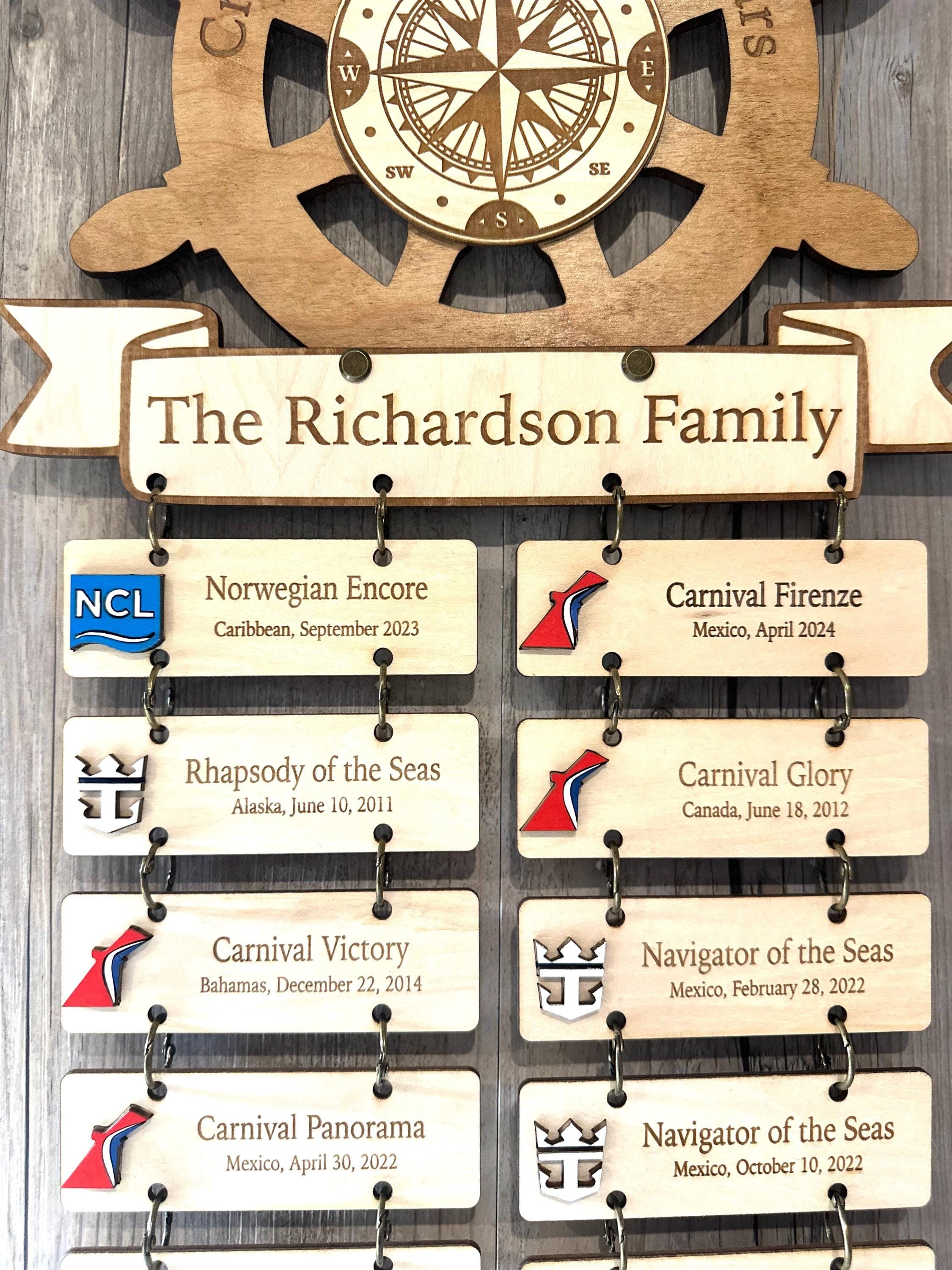 Custom Cruise Door Sign | Cruise Door Decorations | Magnetic Cruise History | Cruise Door Hanger | Cruise History | Cruise Sign For Door
