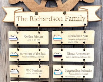 Custom Cruise Door Sign | Cruise Door Decorations | Magnetic Cruise History | Cruise Door Hanger | Cruise History | Cruise Sign For Door