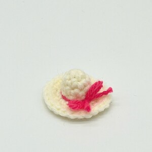 Mini gehaakt mutspatroon voor popaccessoire Eenvoudig haakpatroon Amigurumibundel sleutelhanger Rugzak bedelpatroon Eenvoudig gehaakt klein cadeau afbeelding 6
