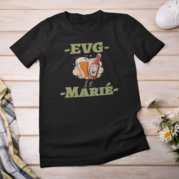 T-shirt EVG personnalisé/ Team Groom/ Future marié/ Le Marié/T-shirt mariage personnalisé/Equipe du marié