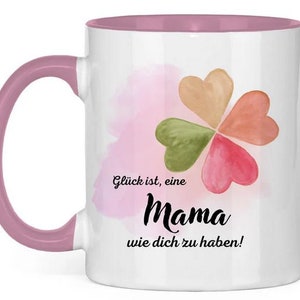 Two-tone ceramic mug Happiness is having a mom like you Mom gift Mother&#39;s Day