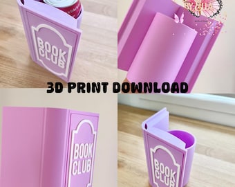 Book Club Can Holder 3D Print File | STL Download