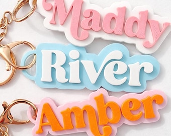 Personalized Name Keychain STL File | Layered 3D Print Design (Digital Download)