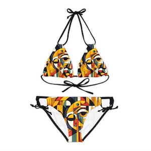 Strappy Bikini Set (AOP)