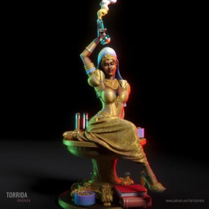 JAHZARA NSFW sfw -NOTpainted fantasy exotic sexy female figurine 32 75 mm 1:8 to 10 12 16 24 56 torridaminis 2023