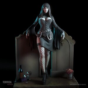 RAVEN NSFW sfw -NOTpainted fantasy exotic sexy female figurine 32 75 mm 1:8 to 10 12 16 24 56 torridaminis 2023