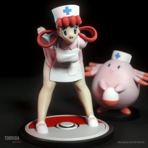 NURSE JOY NSFW sfw -NOTpainted fantasy exotic sexy female figurine 32 75 mm 1:8 to 10 12 16 24 56 torridaminis 2023