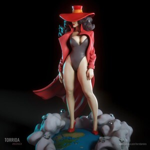 CARMEN NSFW topless or sfw *NotPainted* fantasy exotic sexy female figurine 75 mm 1/6 1/8 1/10 2024 torridaminis