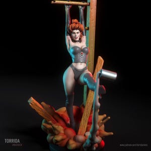 EVA NSFW topless or sfw *NotPainted* fantasy exotic sexy female figurine 75 mm 1/6 1/8 1/10 2024 torridaminis