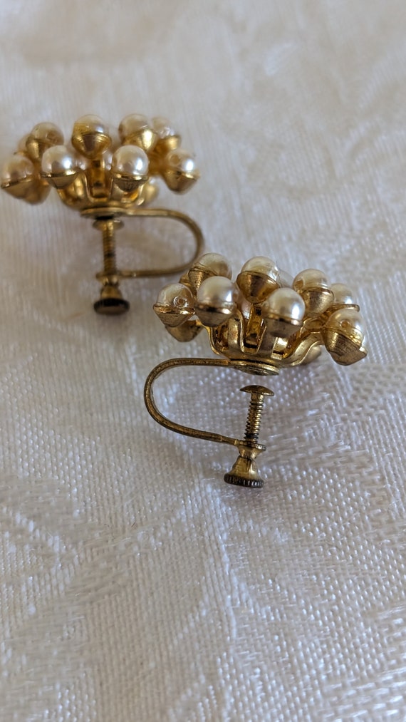 Vintage Screw-On Earrings (4 Pairs!!!) Rhinestone… - image 8