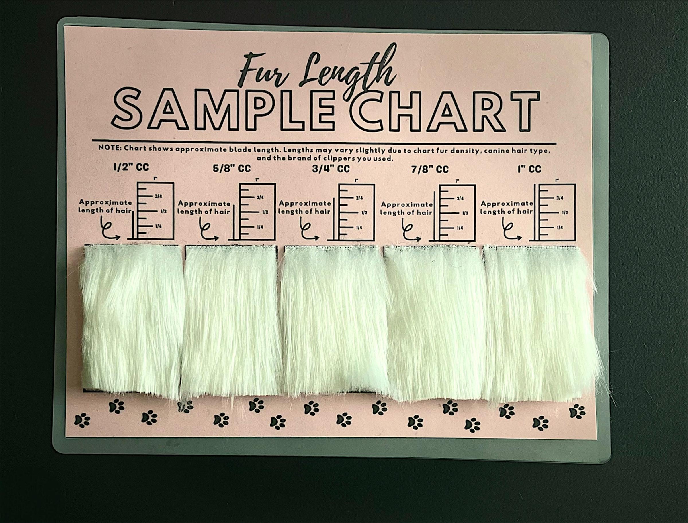 Grooming hair chart