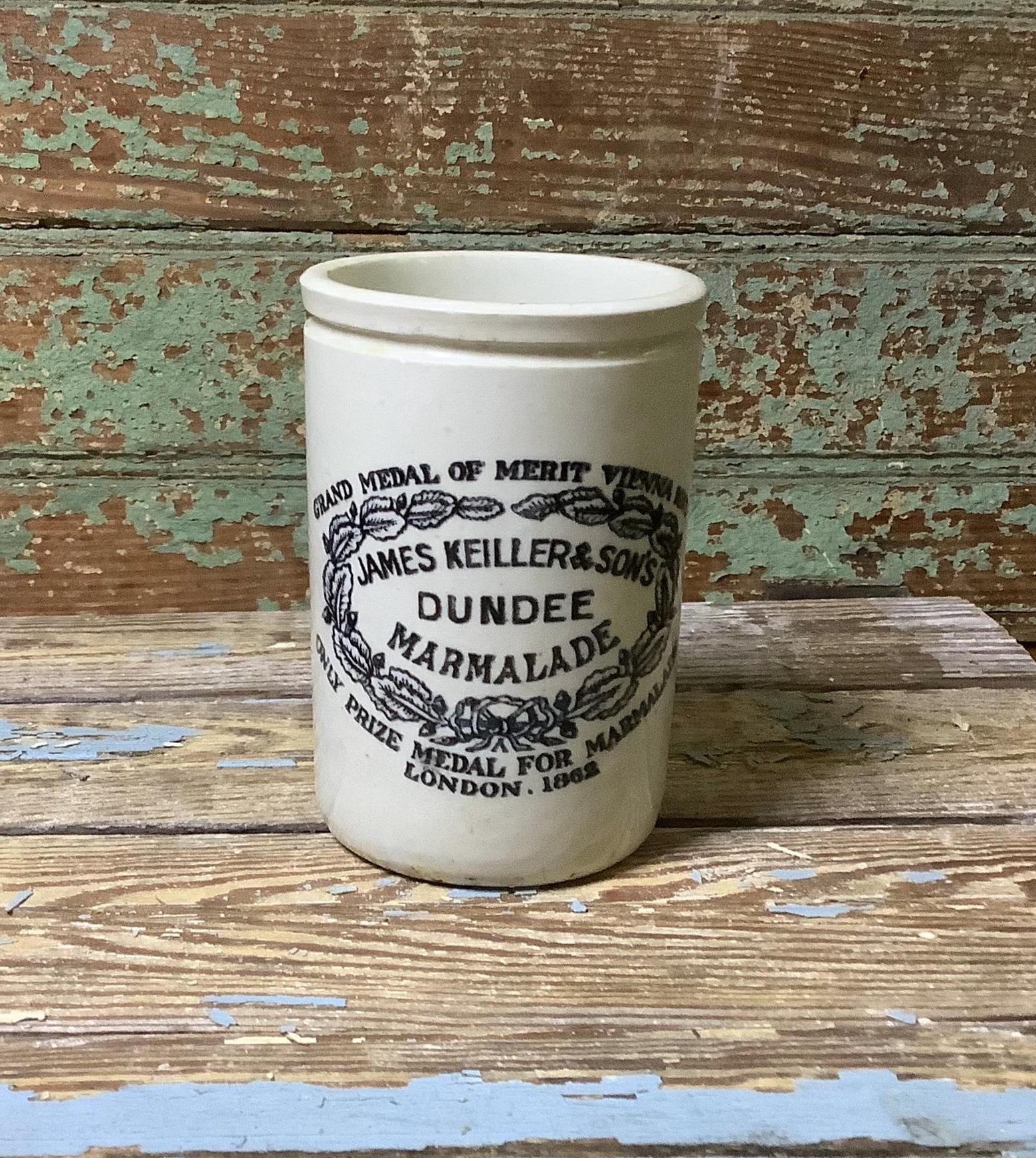 James Keiller & Sons ジャム陶器容器 4個セット Keiller Marmalade In Antique Ceramic & Porcelain Crocks for sale
