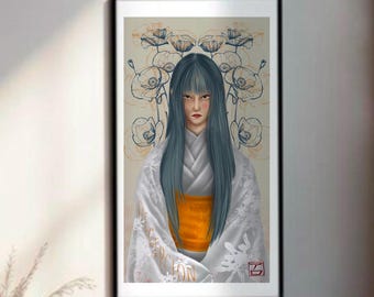 Disappointment - Dark Romantic Digital Illustration, Printable Art