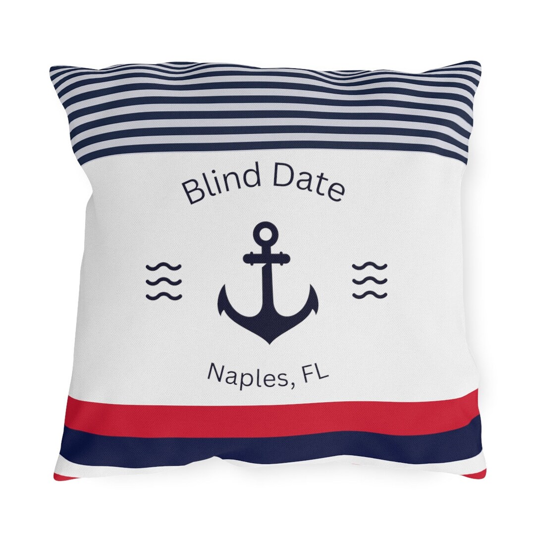 Personalized Boat Pillow Custom Yacht Bedding Beach House Accessories