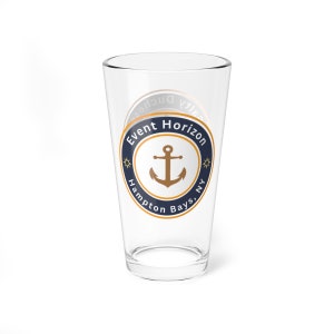 Custom Serving Glass for Boat Yacht Captain Pontoon Personalized Accessories Anchor Nautical Decor