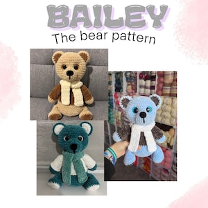 Bailey the bear pattern