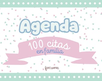 100件の家族予定表（PDF）A5サイズ印刷用