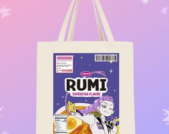 Zoey Ramen Cup Kpop Demon Hunters Inspired Tote Bag - Etsy Israel