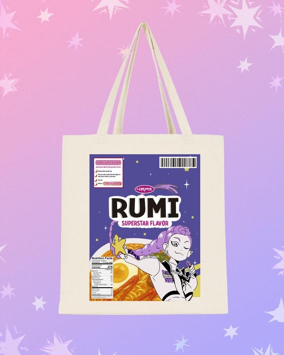 Rumi Ramen Cup Kpop Demon Hunters Inspired Tote Bag - Etsy