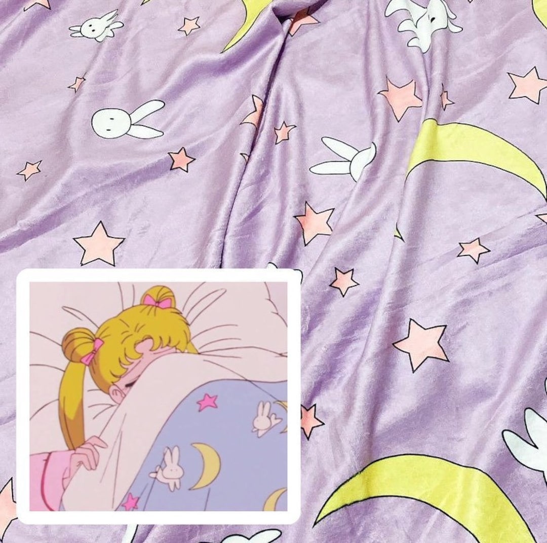 Sailor Moon Serena s Room Usagi Inspired Anime Velveteen Plush Blanket Etsy Canada