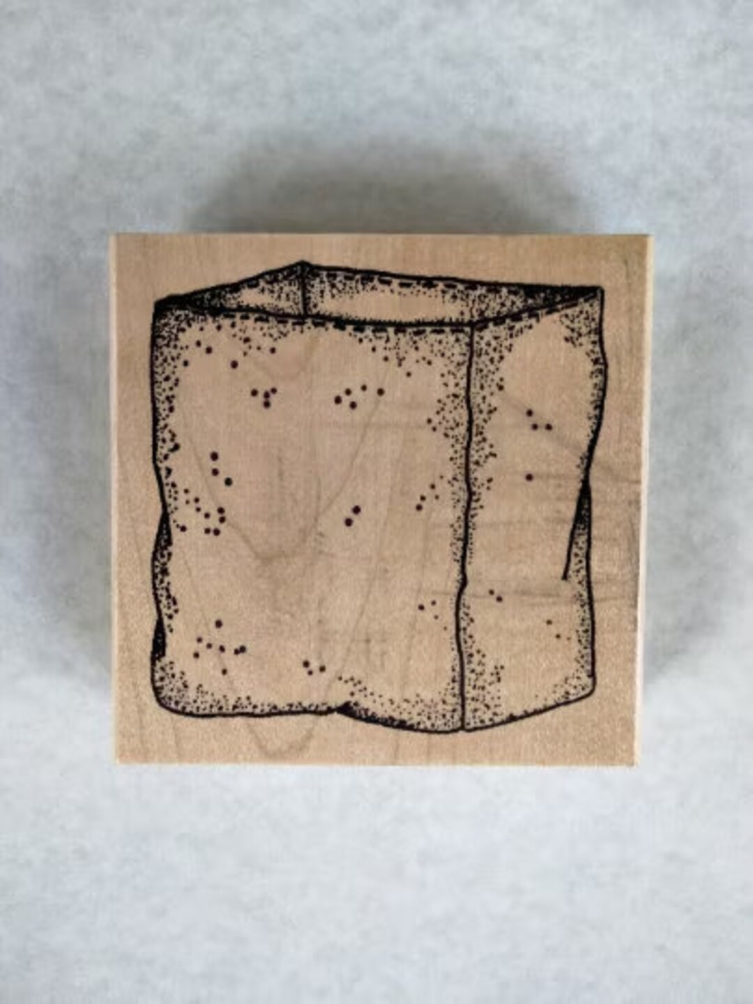 Bag Stamp Block, Wooden Stamp Block for Stamping Images, for Craft ...