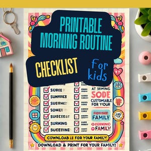 KIDS Morning Routine Checklist