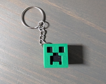 Creeper Head Keychain