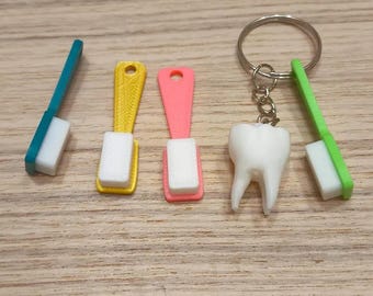 Toothbrush Keychain