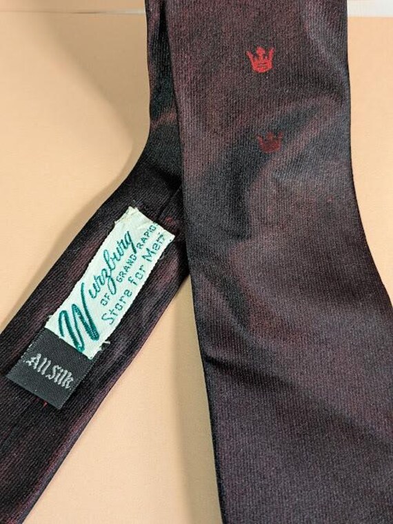 Vintage 1950s Wurzburg’s Grand Rapids Tie – 100% Silk Necktie - Very Mad Men View 2