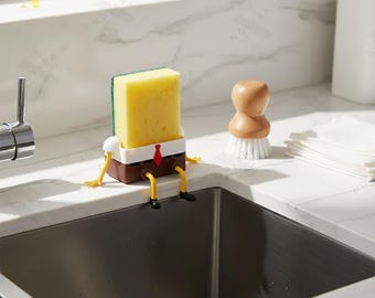 Figura de esponja de dibujos animados hecha a mano, decoración de escritorio, minijuguete coleccionable, regalo para amantes de los dibujos animados.