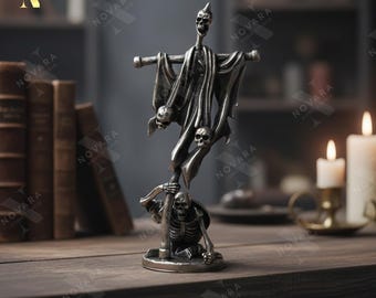 Figuras de ejército de esqueleto de cobre – Juego de soldados no muertos en miniatura – Estatuas de guerreros con calavera de metal retro – Regalo de decoración gótica para escritorio o estante.